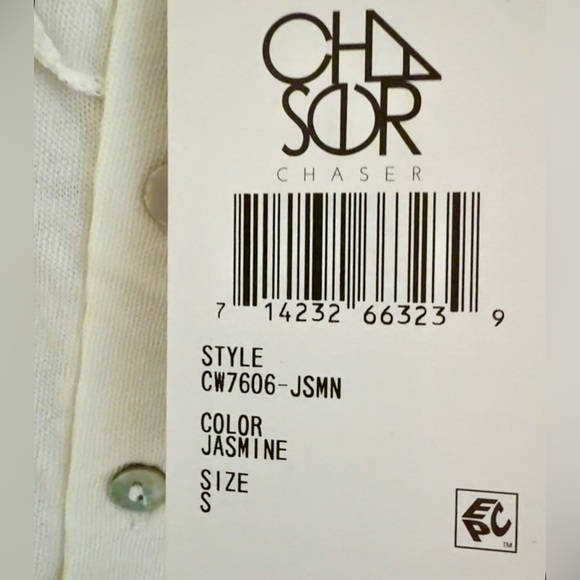 Chaser White Ruffle Button-Up Top - Picture 9 of 9